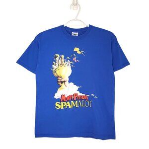 Vintage Monty Python's Holy Grail Spamalot movie promo shirt blue size XS